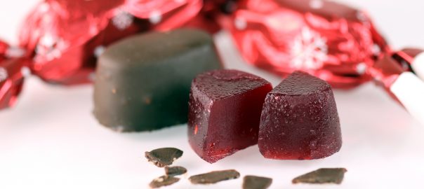 Vörösboros málna szaloncukor