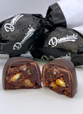 Cointreau likőrös narancsos étcsokoládé szaloncukor - 100 gr